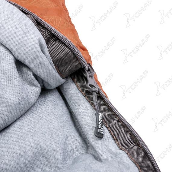 Спальный мешок TORO Wide 400R (220х90, правый, стратекс, оранжевый) (T-HS-SB-TW-400R) Helios