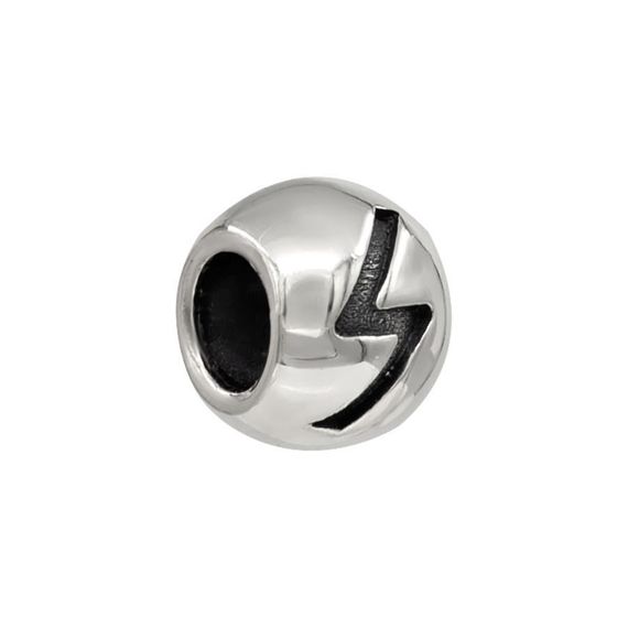 Шарм с руной Соулу - подвеска из серебра 925 пробы скандинавский оберег, вид полубоком