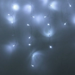 Гирлянда для улицы БАХРОМА «Мерцание» ш5м* в0,4/0,6/0,8 см 196 ламп LED, прозр.пров, 1 реж, IP-54, Белый (возможность соединения)