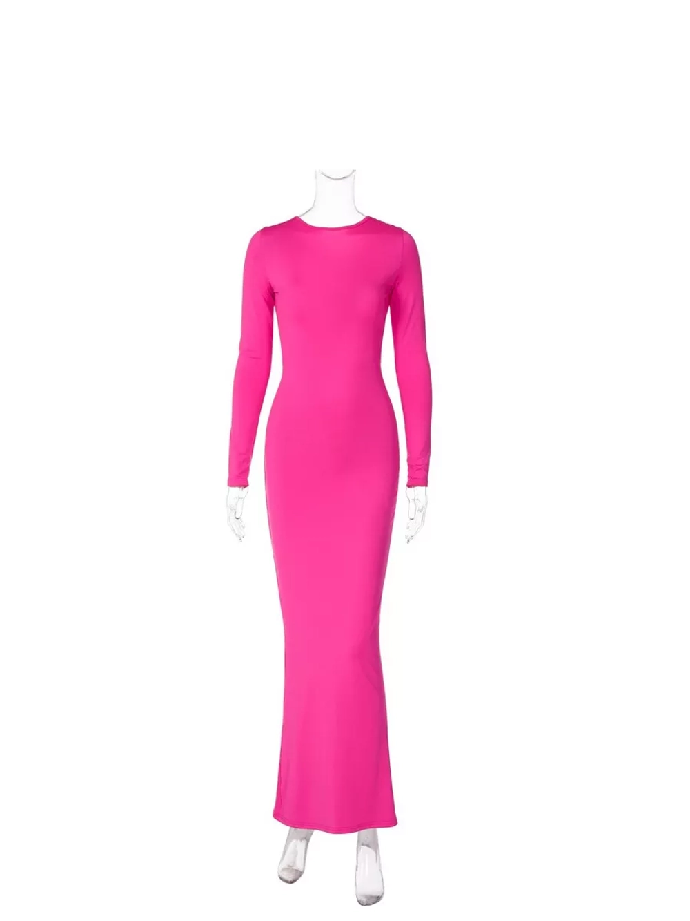 Платье вечернее макси с драпировкой