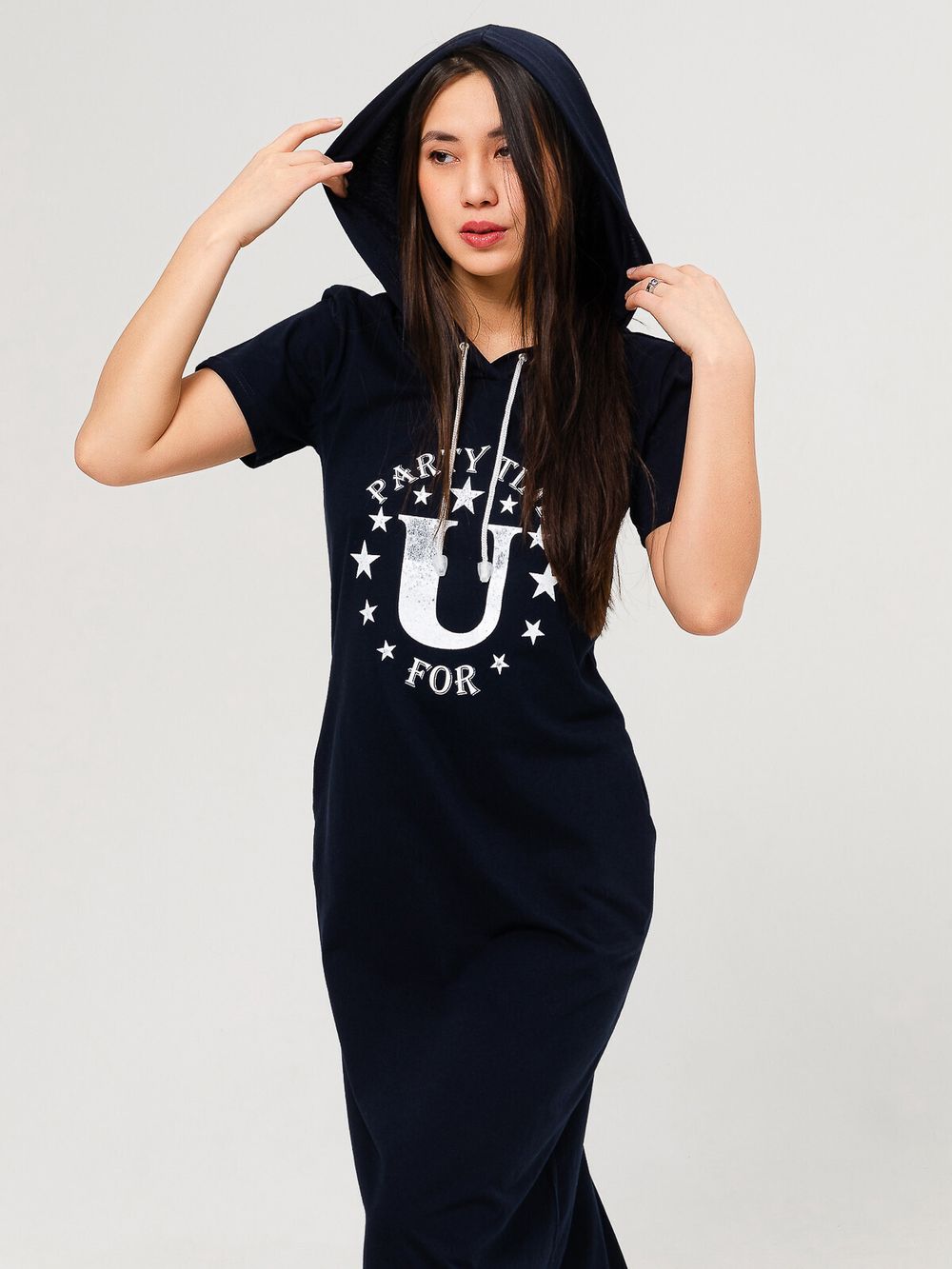 Пати капюшон (темно-синий) Lena Basco (Акция)