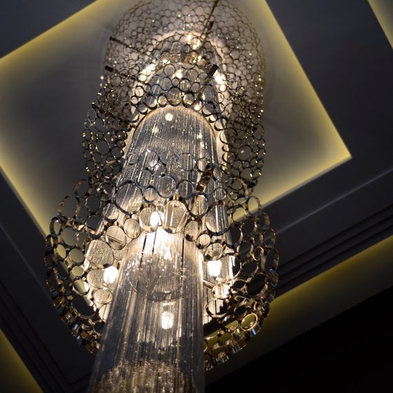 Подвесная люстра Crystal Lux Fashion SP24 D800 H3400