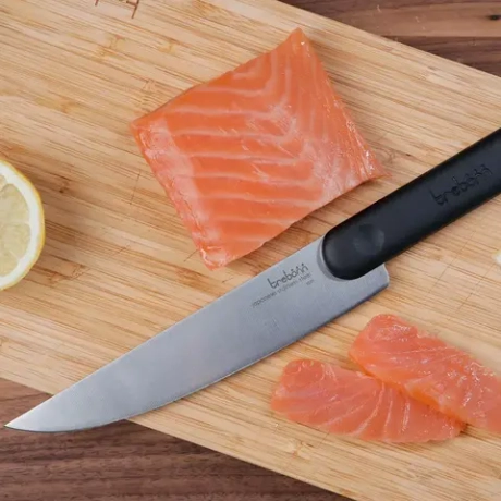 Нож кухонный для нарезки 18см Trebonn Chopping boards and Knives черный