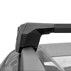 Багажник LUX SCOUT для Hyundai Santa Fe, внедорожник  (2012-2017), на интегрированные рейлинги, черный, арт.601898