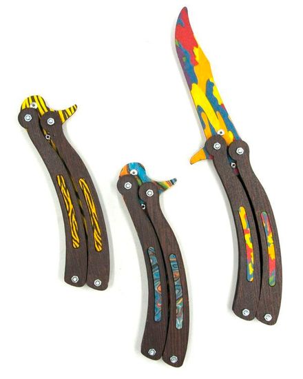 Деревянный Нож Бабочка 27.5см