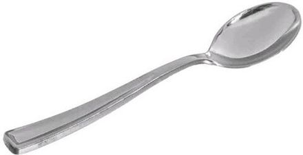 Одноразовая ложка 130 мм 3.3 г чайная, металлик (50/1000 шт)