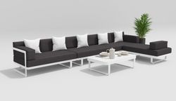 Hacienda, набор белый/антрацит, алюминий