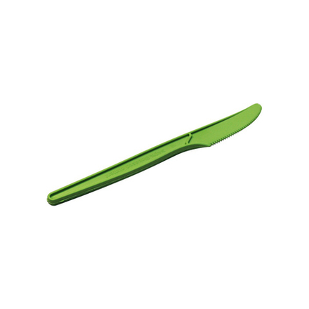 Нож зеленый из кукурузного крахмала 165 мм