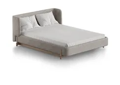 Кровать Basic спальное место 140*200 см (бежевый, рогожка)