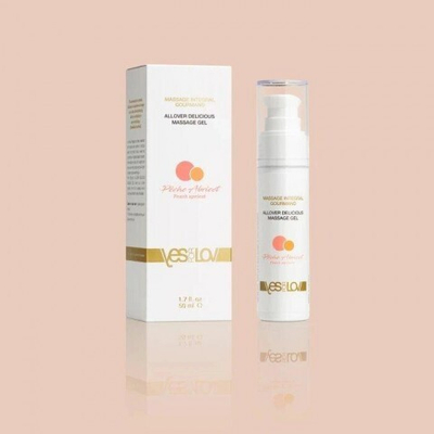 Массажный гель для тела YESforLOV "Персик-абрикос" 50 мл.
