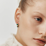 Серьги КОЛТ позолота с хризопразами