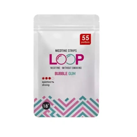 LOOP BUBBLE GUM НИКОТИНОВЫЕ ПЛАСТИНКИ (12 МГ) - БАБЛ ГАМ