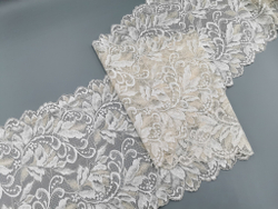 Эластичное кружево, шампань и жасмин, 21 см, (Арт: EK-2774), м