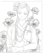 World Girl. Coloring Book