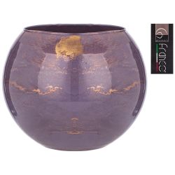 ВАЗА SFERA "GOLDEN MARBLE LAVENDER" ДИАМЕТР 20СМ