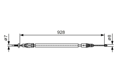 BOSCH - 1987482000-BOC - Cable Pull, parking brake