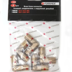 Соединитель угловой наруж.резьба 1/4''х1/4'', к-т 5шт. Forsage F-MML04K