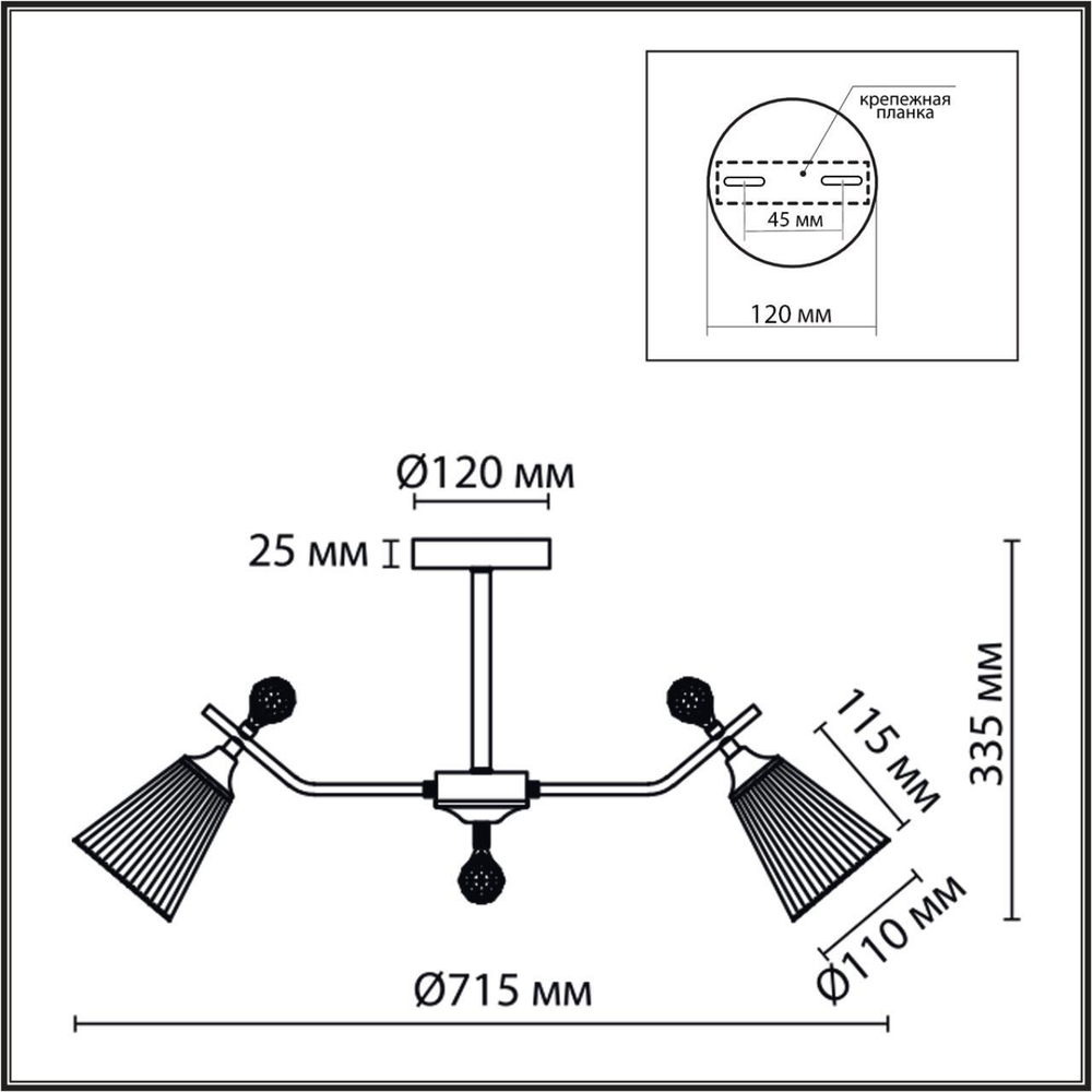 8046/6C CLASSI LN25 77 латунь/прозрачное стекло Люстра потолочная Е14 6*40W 220V AURICA