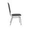Стул Хит 20мм Лайт, серебро, рогожка серая