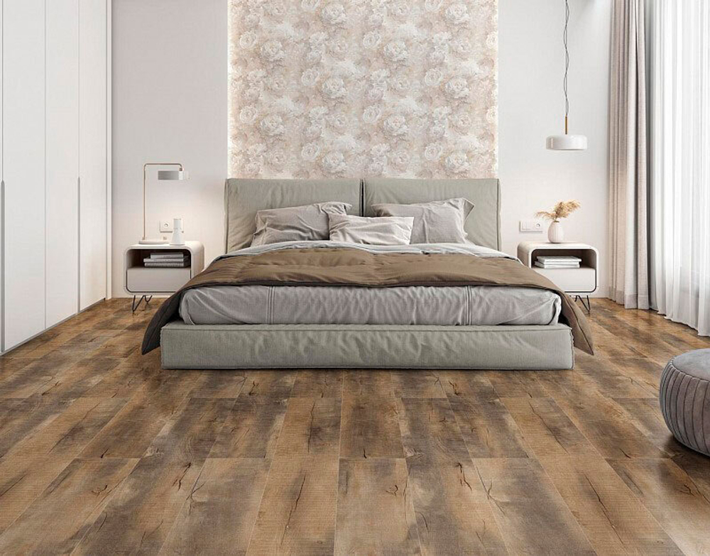 Кварцвиниловая плитка CronaFloor Wood ZH-81124-3 Дуб Мадрид