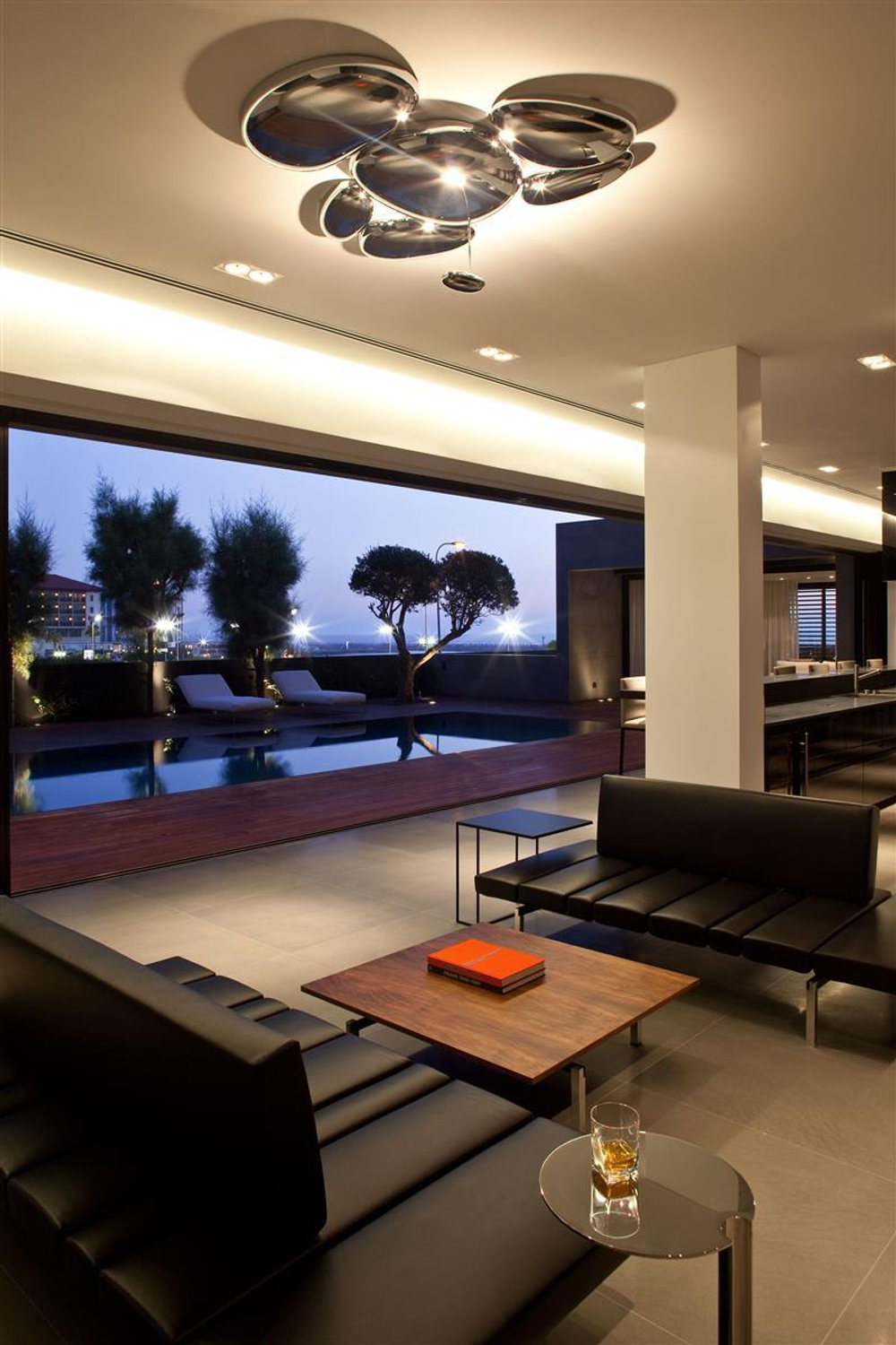 Ceiling design lamp  Skydro by Artemide (5 lampshades)