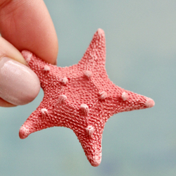 Молды силиконовые для творчества "Набор 3 молда: ракушка, морской ёж, морская звезда"/ форма для полимерной глины, мыла, воска, гипса и эпоксидной смолы