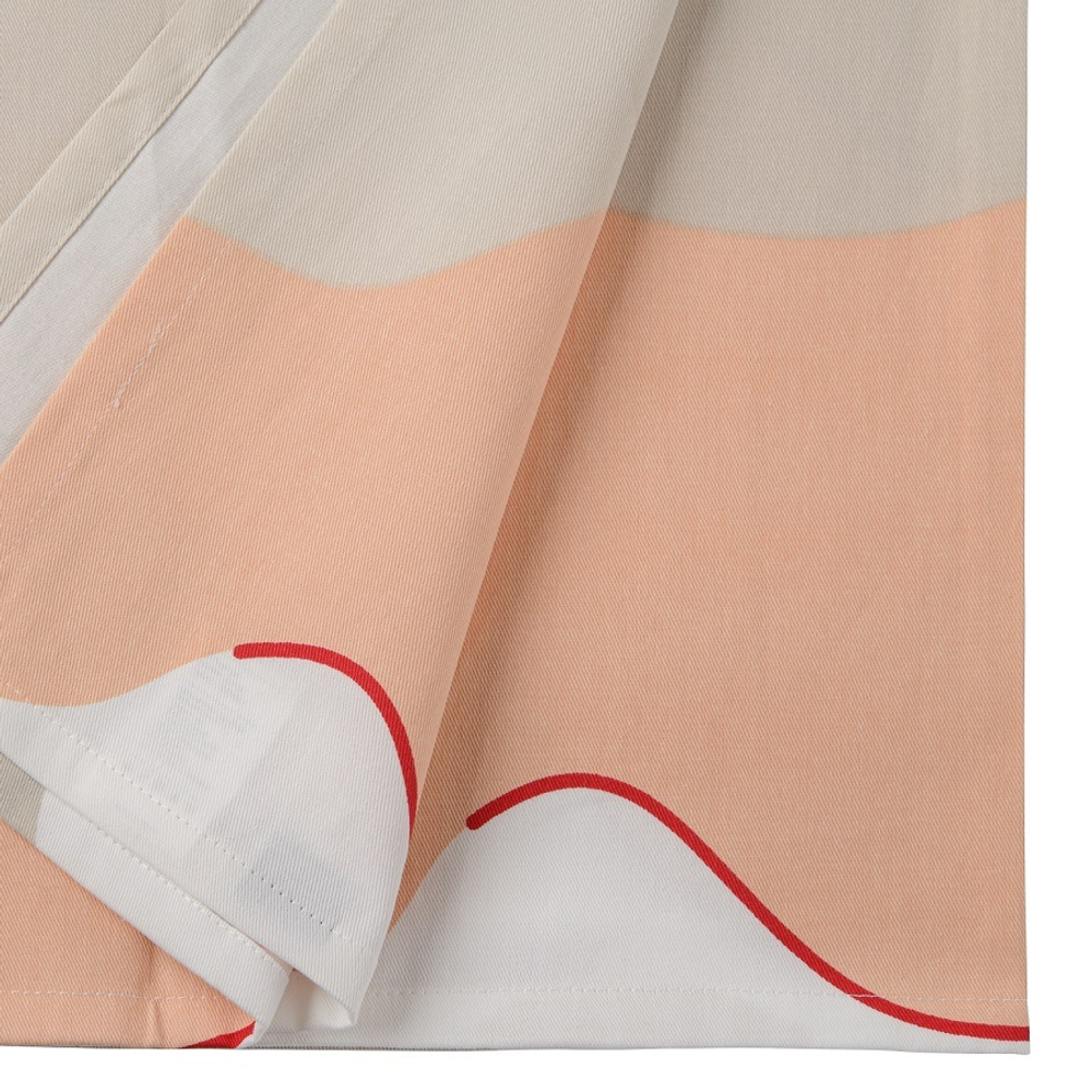 Скатерть из хлопка бежевого цвета с авторским принтом из коллекции freak fruit, 170х250 см