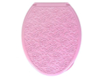 Сиденье для унитаза "Ажур" розовое