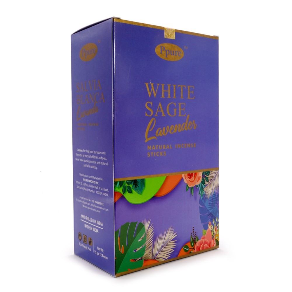 Ppure White Sage Lavender Благовоние-масала Белый Шалфей и Лаванда 15 г