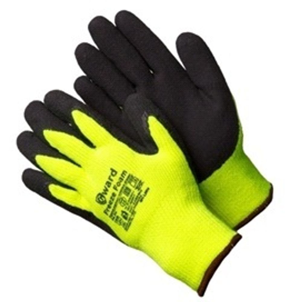 Перчатки утепл.акрил., Облив вспененный латекс  до -30°C  /раз.10(XL) Gward Freeze Foam