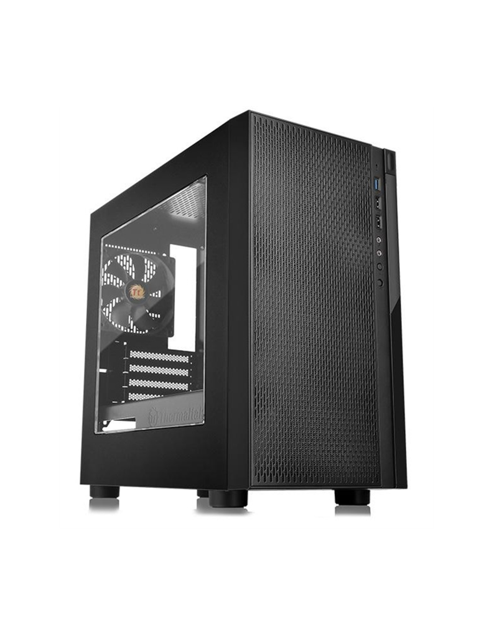 Корпус Case Tt Versa H18 [CA-1J4-00S1WN-00] mATX / win / black / no PSU