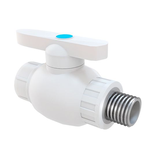 Кран шаровый PP-R 20х1/2" нар.резьба