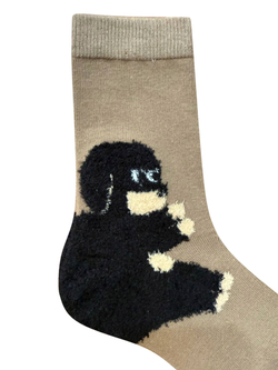 Носки р.35-40 "Зверюшки на Пятках" Собачка