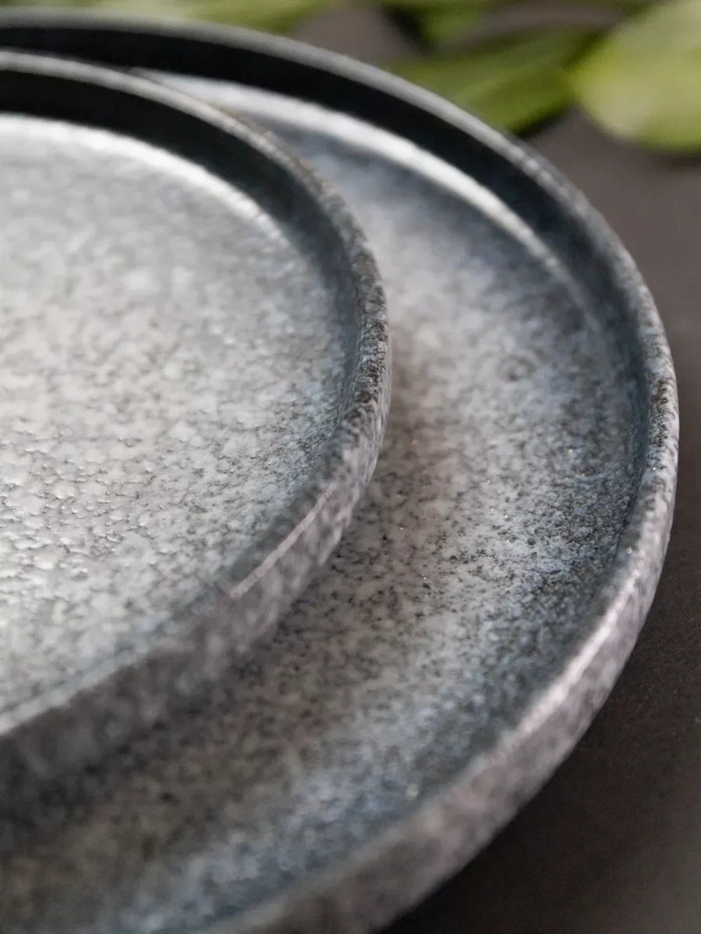 Тарелка с бортами, 25 см, Синий песок