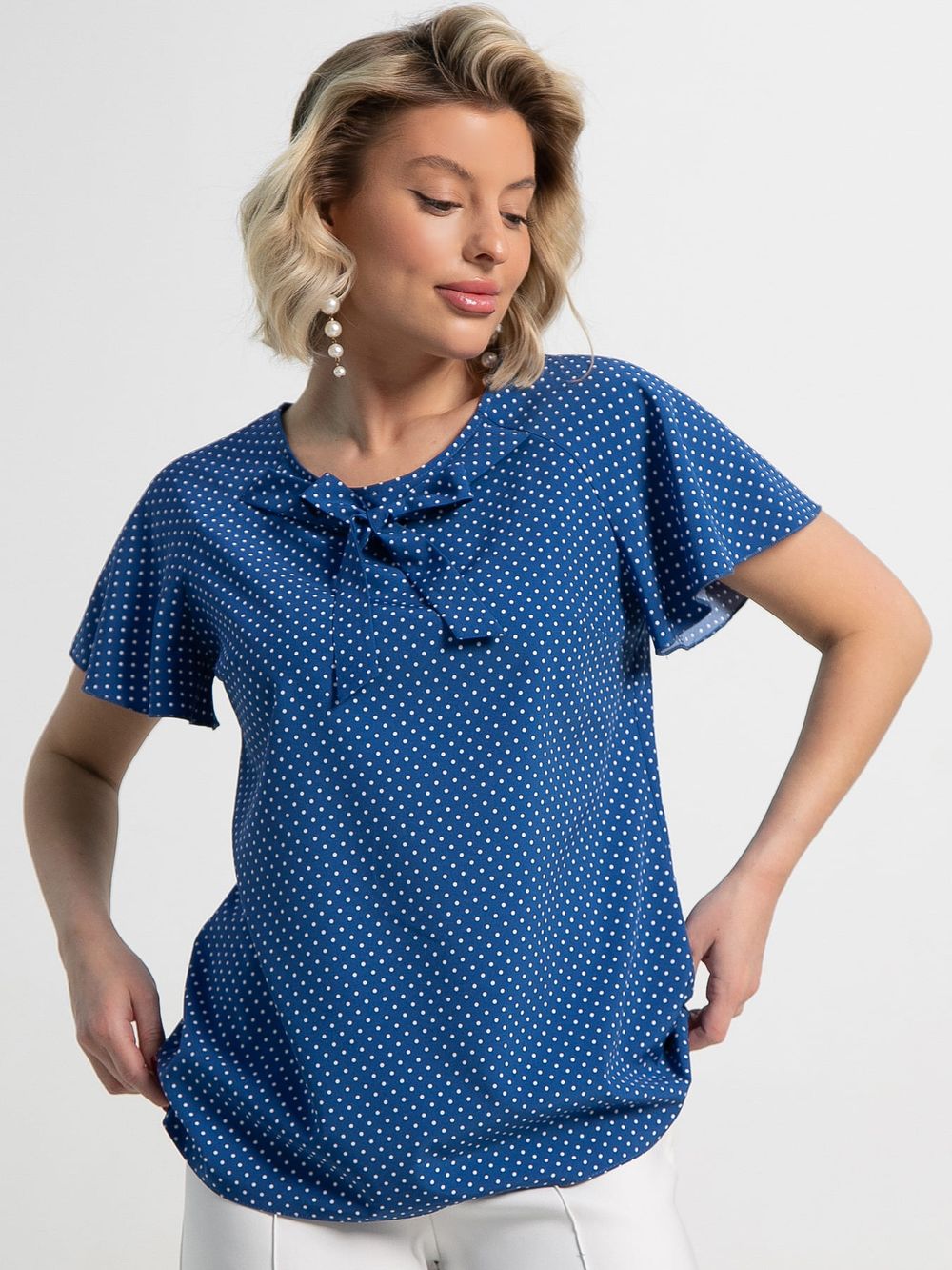 Блуза Сицилия (голубая) Б15247-19М LT Collection