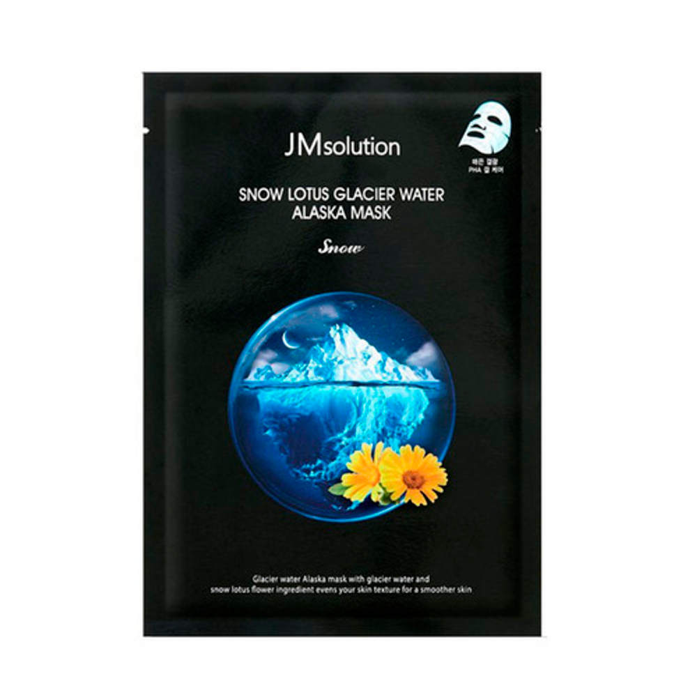 JMsolution Маска тканевая с лотосом и ледниковыми водами аляски, 30 мл