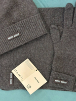 Комплект MIU MIU (шарф + шапка + перчатки)