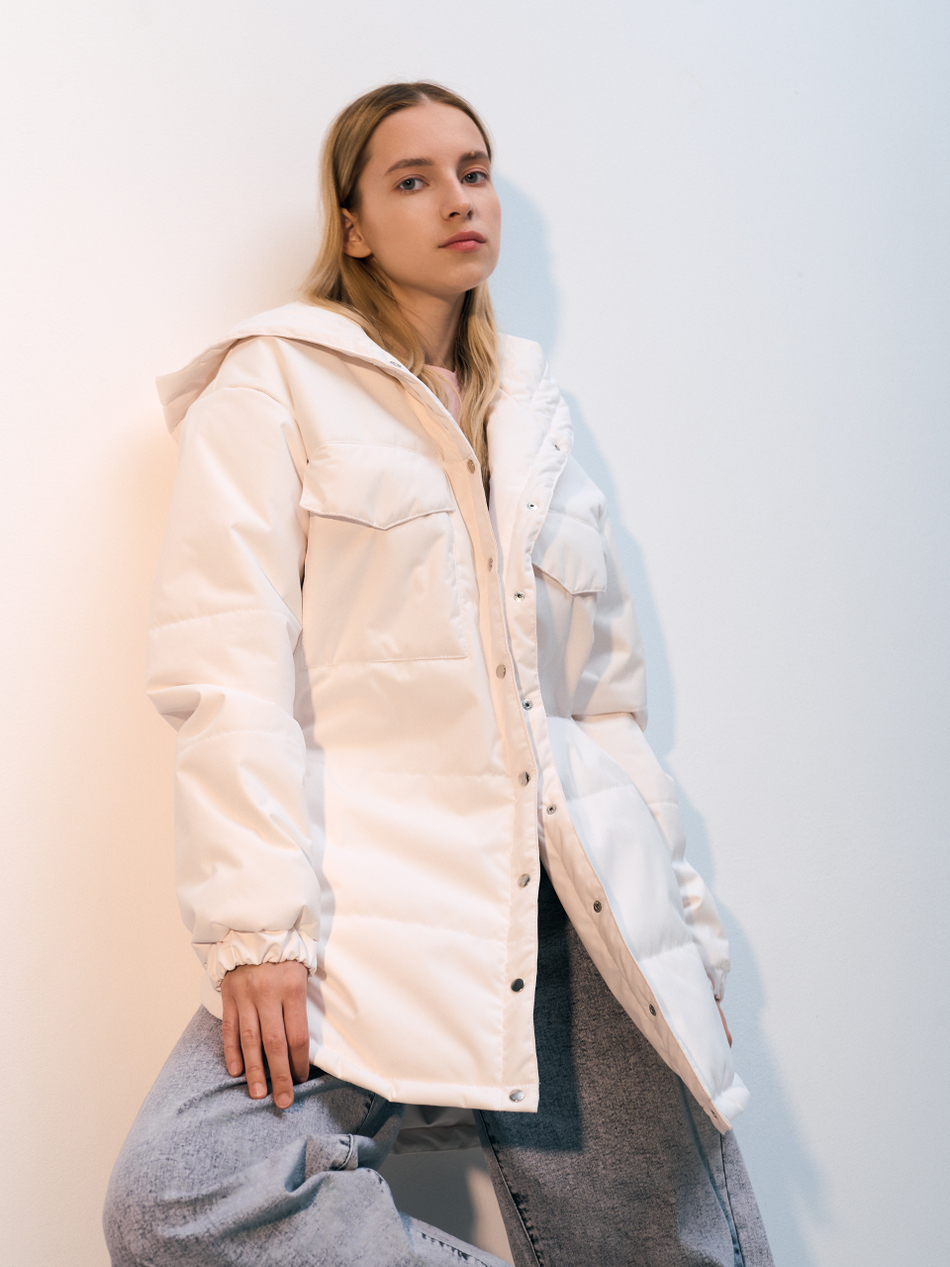 Куртка демисезонная "Эмми" молочный