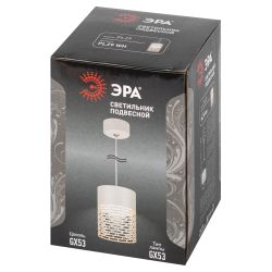 Светильник подвесной (подвес) ЭРА PL29 WH цоколь GX53 потолочный цилиндр белый