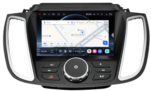 Магнитола для Ford Kuga 2 2017-2019 (SYNC 3, рамка с кнопками тип 1) - Redpower 85251 PRO/PROmax ТОП звук, 2K QLED, Android 14, Быстрейшая, CarPlay, 4G SIM-слот