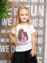 Футболка с принтом &quot;Princesses&quot; шатенки (Family look)