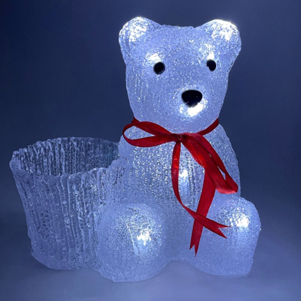 ENIOF - 12 ЭРА Фигура LED Медвежонок с корзинкой, 3АА | Фигуры