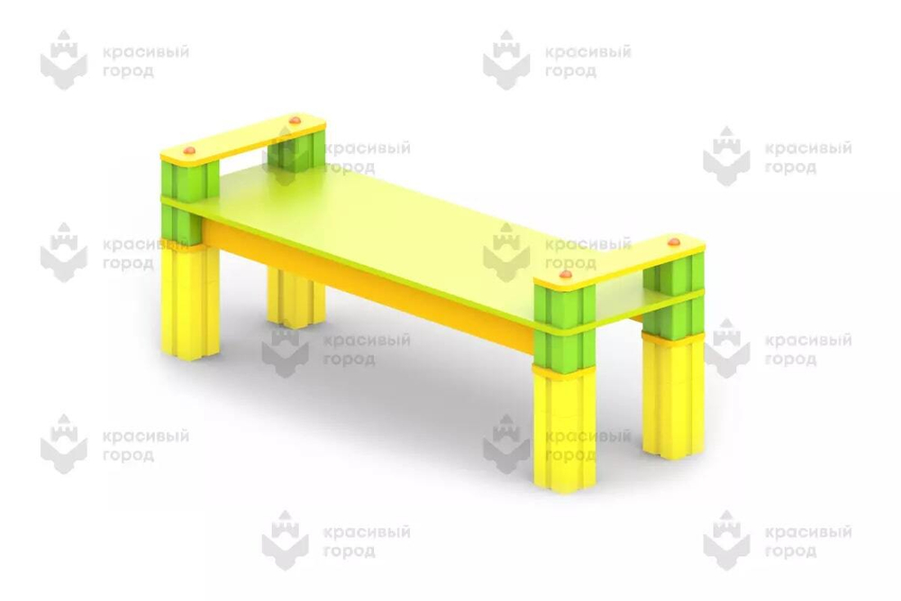 Скамья из кубиков