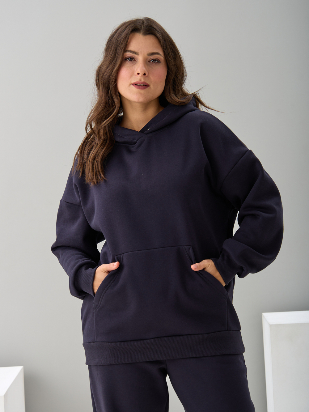 Костюм с брюками КБис-091/антрацит-п