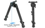 Сошки Leapers UTG 360° для установки на оружие на шину M-Lok высота от 20 до 31 см (TL-BPM03)
