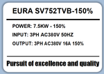 Преобразователь частоты EURA серии S-Vector для насосной станции SV752TVB-150% 16A