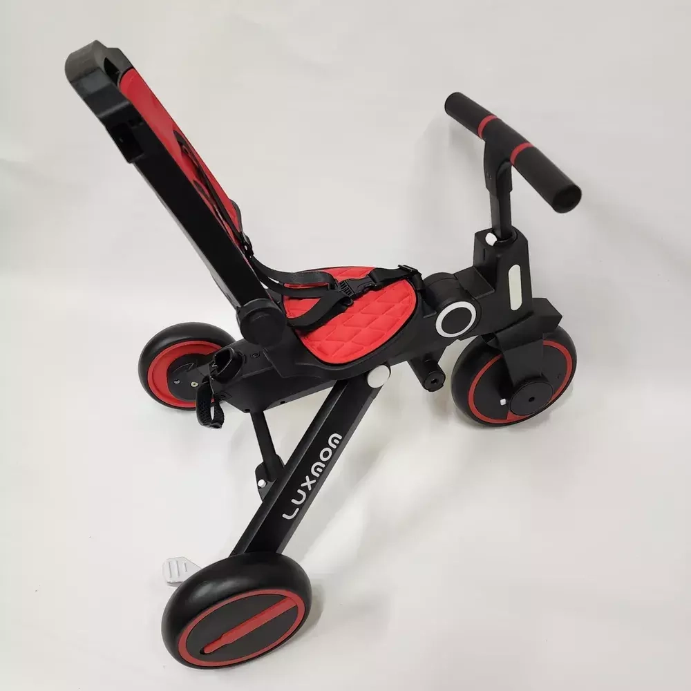 Трехколесный велосипед Luxmom 368 3 колесный складной (красный)