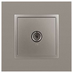 Розетка ЭРА Elegance 14-3101-16 TV одиночная, титан