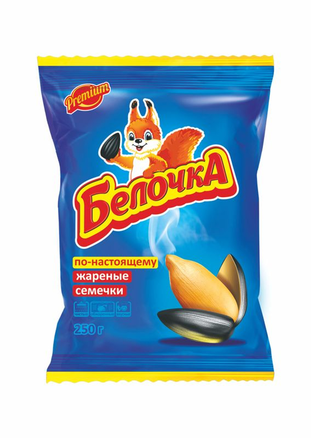 Семечки подсолнечника Белочка жареные 250г