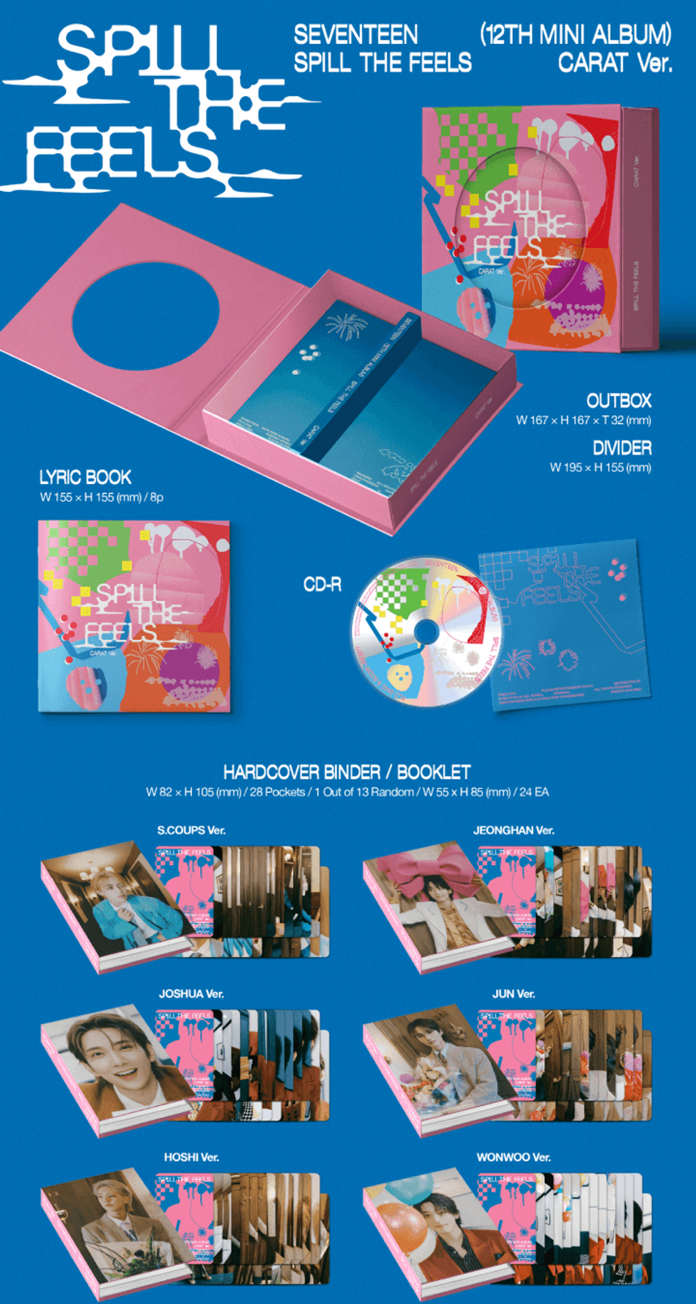 Альбом Seventeen - 12th Mini Album 'SPILL THE FEELS'